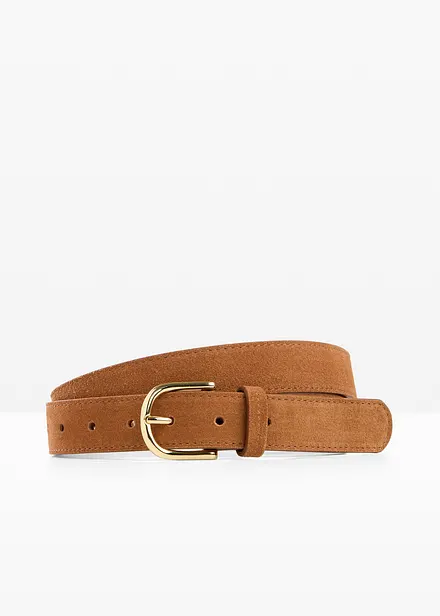 Ceinture en cuir avec boucle brillante