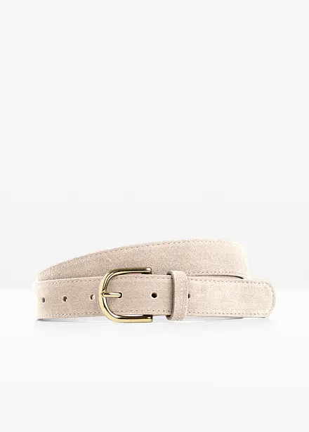 Ceinture en cuir avec boucle brillante