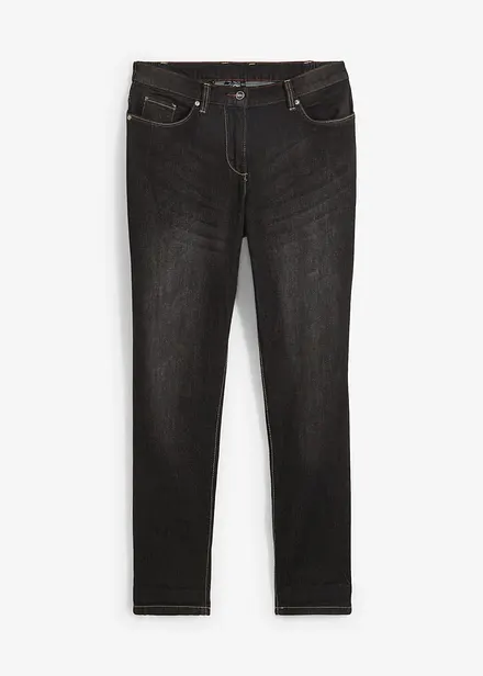 Jean boyfriend taille mi-haute, extensible