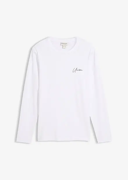 T-shirt manches longues en coton extensible, slim