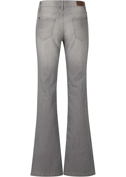 Jean bootcut taille mi-haute, extensible et confortable