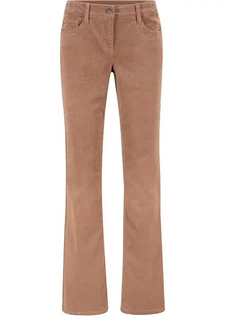 Pantalon bootcut en velours c&ocirc;tel&eacute; extensible
