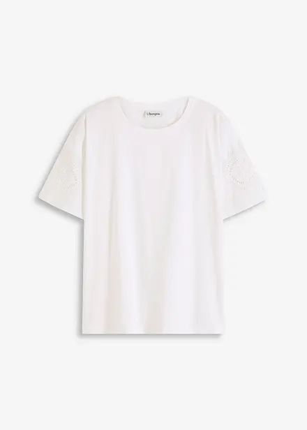 T-shirt avec broderies anglaises