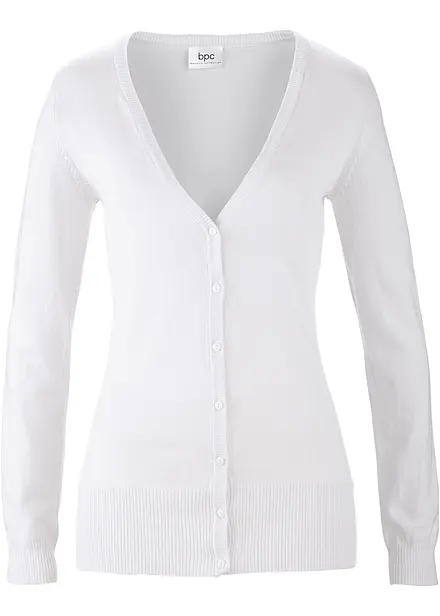 Gilet boutonn&eacute; en maille fine