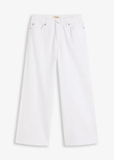 Pantalon large en coton extensible