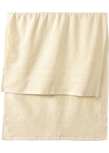 Serviette de toilette en &eacute;ponge douce pur coton