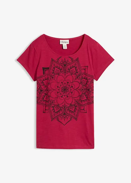 T-shirt fil flamm&eacute; manches courtes