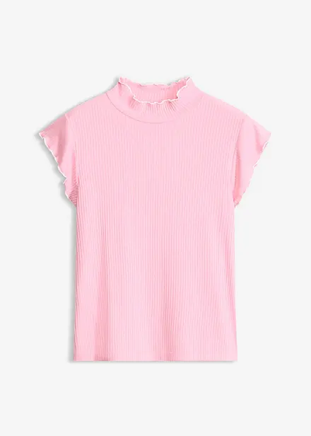 T-shirt c&ocirc;tel&eacute; en viscose extensible