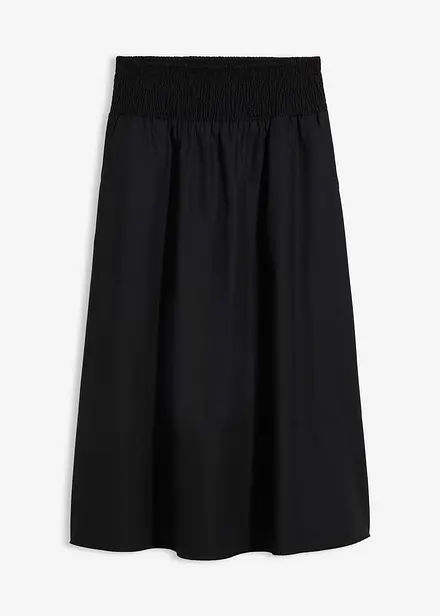 Jupe midi 100% coton