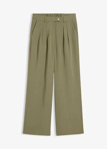 Pantalon avec bouton d&eacute;coratif