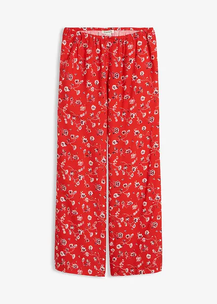 Pantalon en viscose fluide, taille &eacute;lastiqu&eacute;e