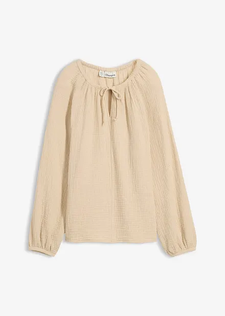 Blouse ample en gaze de coton