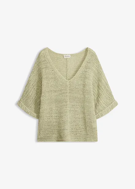 Pull en maille ajour&eacute;e