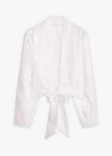 Bol&eacute;ro en tulle fin avec d&eacute;tail &agrave; nouer