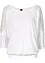T-shirt oversize en viscose extensible et dentelle, bonprix