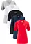 Lot de 5 T-shirts longs amples à col en V, manches courtes, bonprix