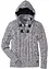 Pull coton à capuche en grosse maille, bonprix
