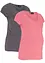 Lot de 2 T-shirts basiques de grossesse, bonprix