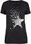 T-shirt coton en fil flammé, manches courtes, bonprix