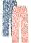 Lot de 2 pantalons de pyjama en coton, bpc bonprix collection