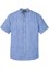 Chemise manches courtes avec lin à col montant, bpc selection
