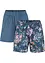 Lot de 2 shorts en jersey coton avec large taille confortable, bonprix