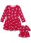 Robe de Noël fille en jersey + robe de poupée, bpc bonprix collection