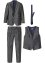 Costume (Ens. 4 pces.) avec taille confortable : veste, pantalon, gilet, cravate, bpc selection
