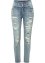 Jean Skinny taille haute avec effets destroyed, RAINBOW