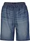 Short en denim léger avec lin, bonprix