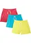 Lot de 3 shorts en jersey 100% coton, bonprix