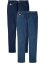 Lot de 2 jeans extensibles Regular Fit avec coton recyclé, Straight, John Baner JEANSWEAR