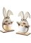 Figurine déco lapin de Pâques à lunettes (Ens. 2 pces.), bpc living bonprix collection