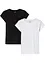 Lot de 2 tee-shirts coton à épaules descendues, bonprix