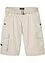 Bermuda cargo avec ceinture et taille élastiquée, Regular, bonprix