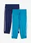 Lot de 2 pantalons de jogging en coton, coupe corsaire, bonprix