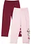 Lot de 2 leggings 3/4 en coton extensible, bonprix