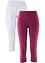 Lot de 2 leggings corsaire étroits, bonprix