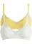 Lot de 2 soutiens-gorge bralette coton rembourré sans armatures, bonprix