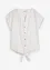 Chemisier manches courtes en broderie anglaise, John Baner JEANSWEAR