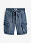 Short long en jean avec poches cargo, Regular Fit, John Baner JEANSWEAR