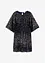 Robe oversize à sequins, bonprix