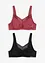 Lot de 2 brassières Feel Comfort en matière douce, bonprix