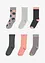 Lot de 6 paires de chaussettes coton, bonprix