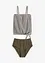Tankini oversize (ens. 2 pces) à bretelles amovibles, bonprix