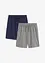 Lot de 2 shorts en jersey léger, bonprix