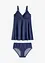 Tankini long (ens. 2 pces) aspect jean, bonprix
