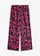 Pantalon large et imprimé en viscose fluide, bonprix