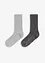 Lot de 2 paires de chaussettes avec coton et lurex, bonprix