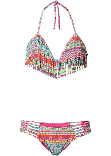 Bikini dos nu à franges (Ens. 2 pces.), RAINBOW, multicolore